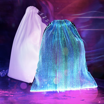 Mochila de Fibra Óptica LED con Control de Color por Smartphone